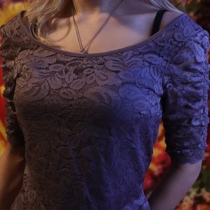 Cute Purple Flower Top